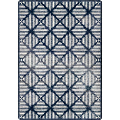 Diamond Weave Rug – Denim – cabin lodge area rug