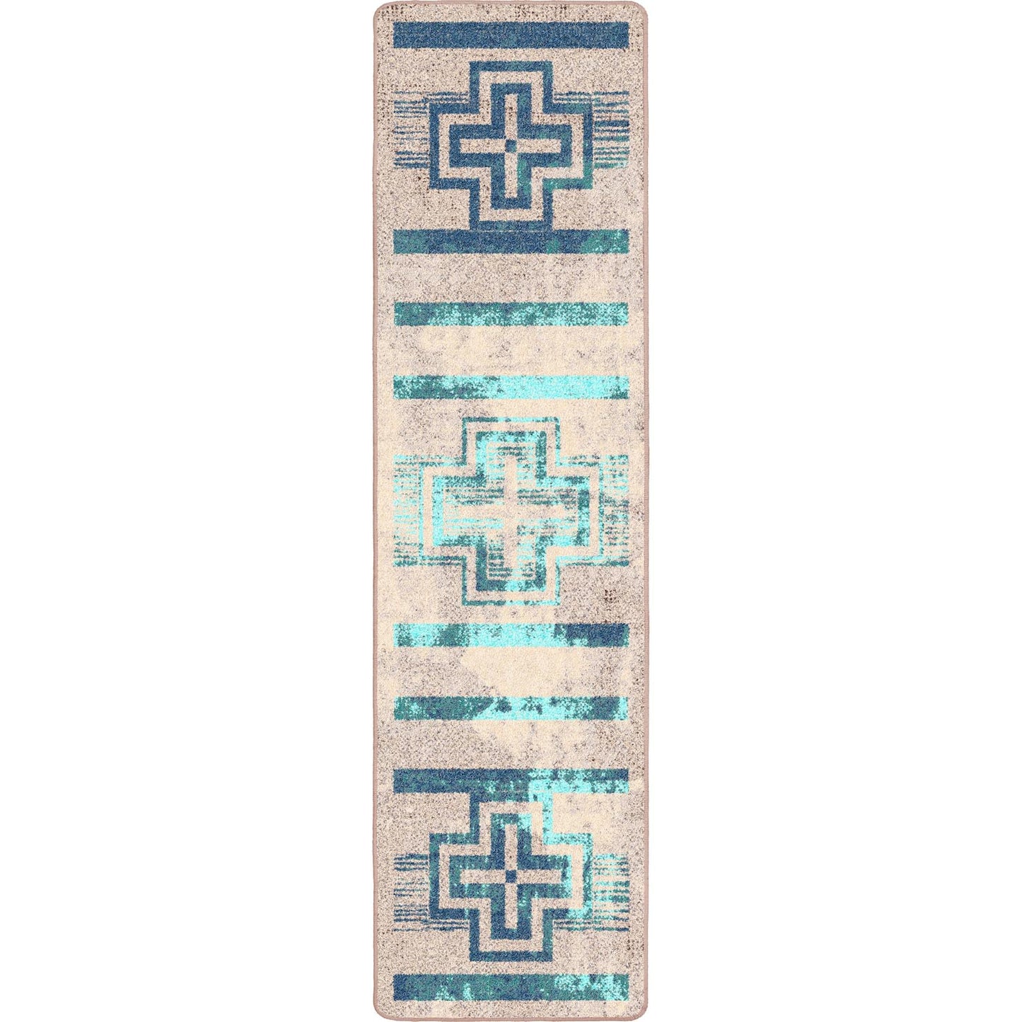 Distressed Bounty Rug – Glacier – detail view