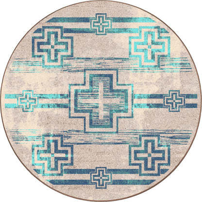 Distressed Bounty Rug – Glacier – room setting