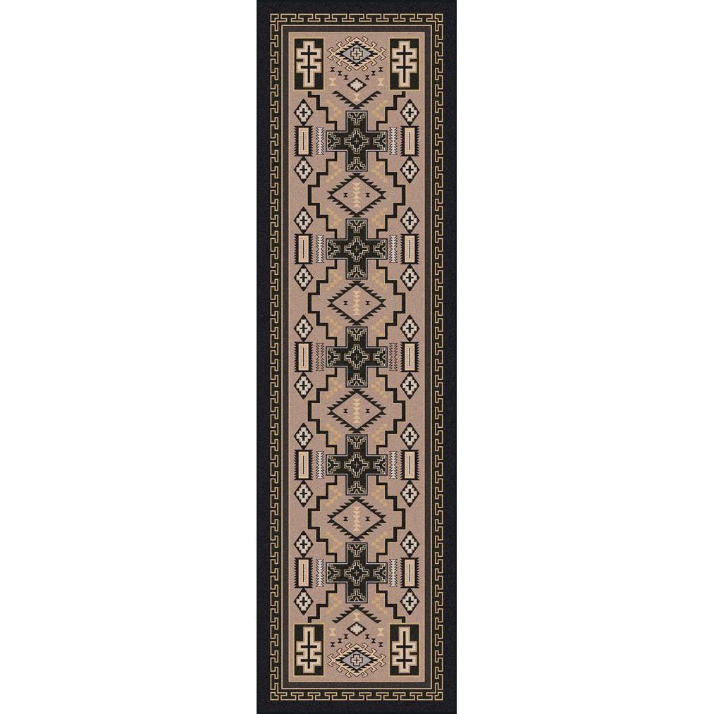Double Cross Rug – Sandman – detail view