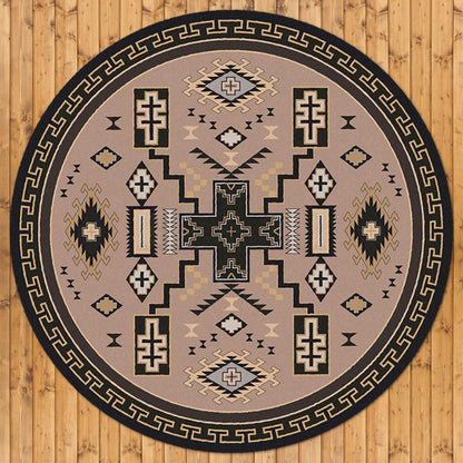Double Cross Rug – Sandman – room setting