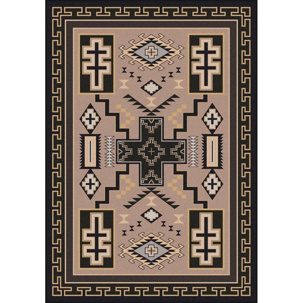 Double Cross Rug – Sandman – cabin lodge area rug
