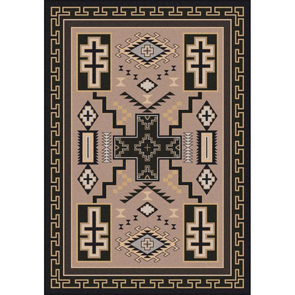 Double Cross Rug – Sandman – cabin lodge area rug