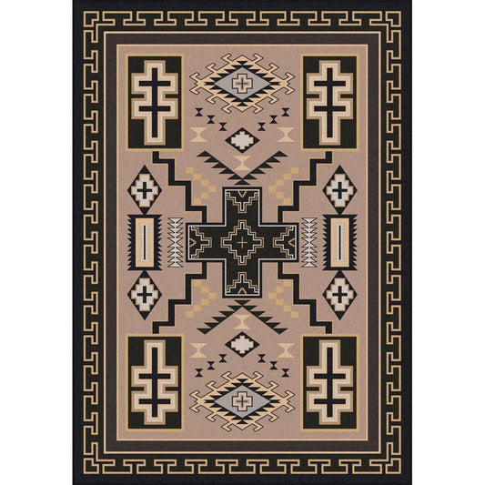 Double Cross Rug – Sandman – cabin lodge area rug