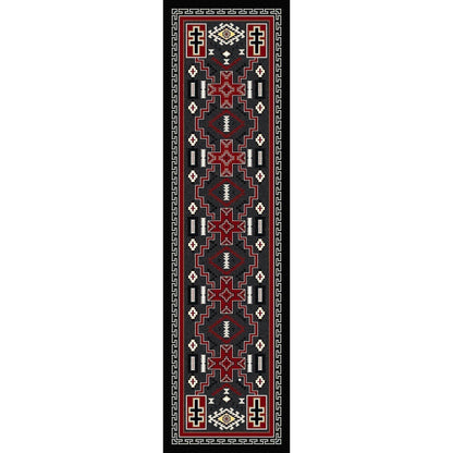 Double Crucifix Rug – Gray – detail view