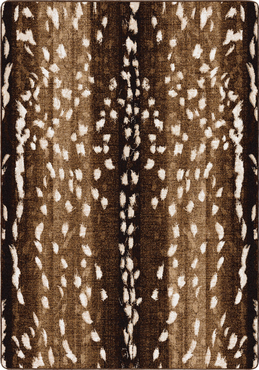 Emery Axis Hide Rug – Brown – cabin lodge area rug