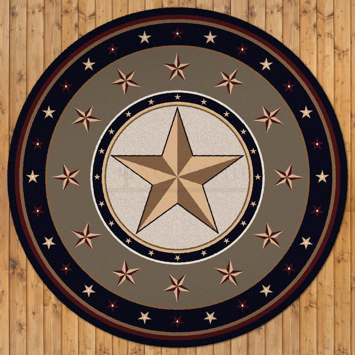 Epic Star Rug – Green – room setting