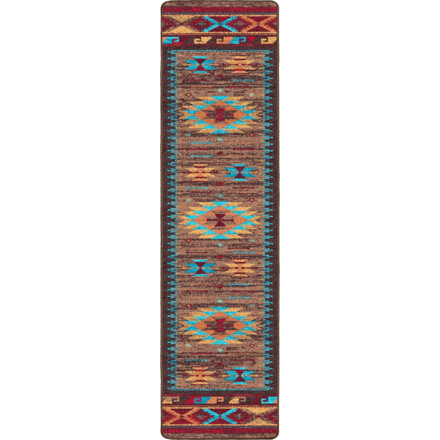 Espuela Rug – Turquoise – close up