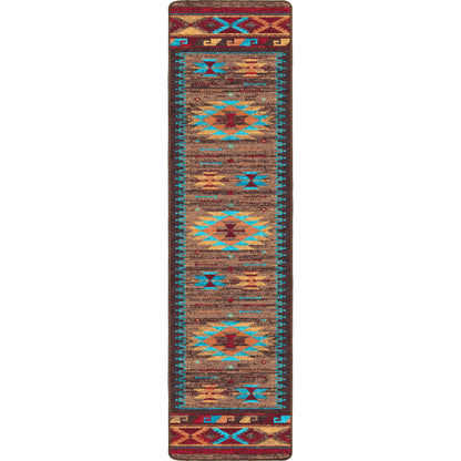 Espuela Rug – Turquoise – close up