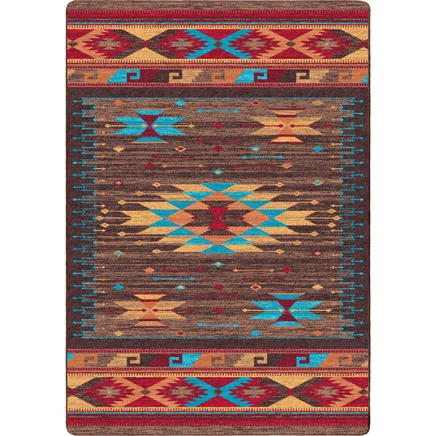 Espuela Rug – Turquoise – cabin lodge area rug