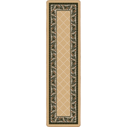 Evergreen Light Maize Rug – close up