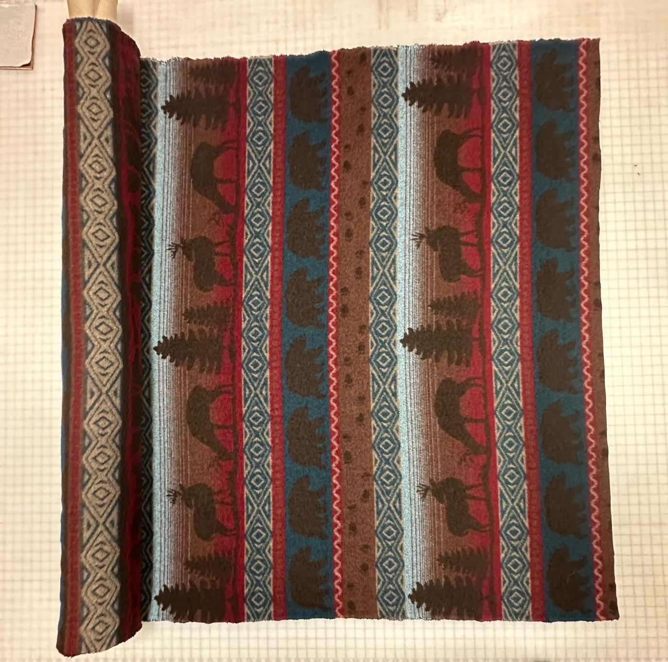 Deer Meadow - Wooded River Fabric by the Yard - Grade 30;Deer Meadow - Wooded River Fabric by the Yard - Grade 30 - View 2