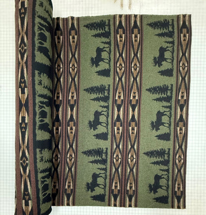 Moose 1 Border - Wooded River Fabric by the Yard - Grade 30;Moose 1 Border - Wooded River Fabric by the Yard - Grade 30 - View 2