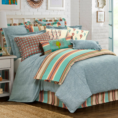 Chambray Comforter Set, 3 Pc
