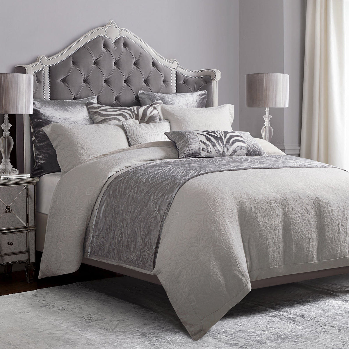 Matelassé Duvet Cover Set, 3 Pc