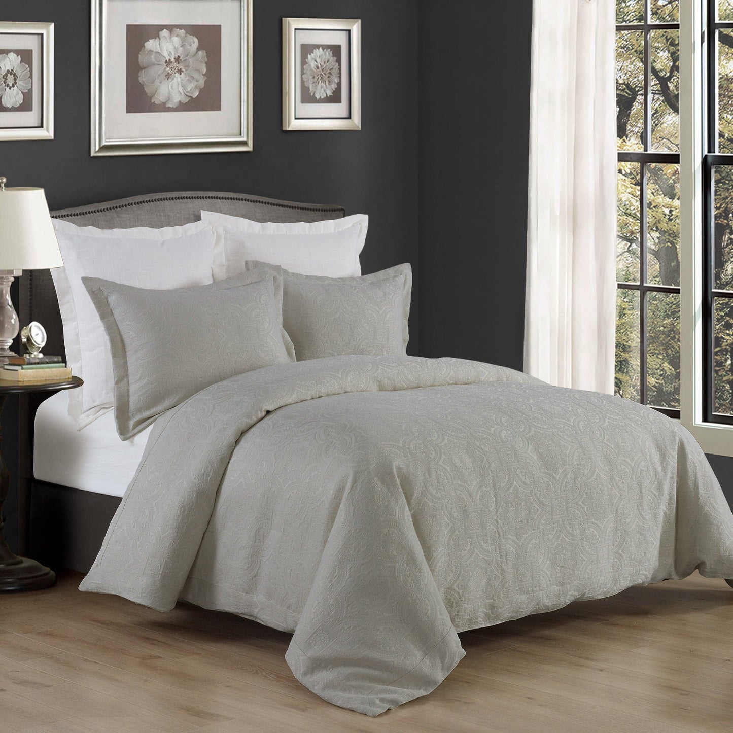 Matelassé Duvet Cover Set, 3 Pc