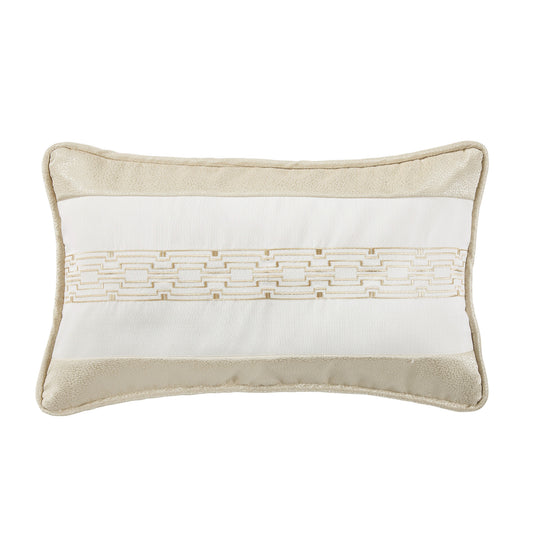 Hollywood Chain Link Embroidered Lumbar Pillow