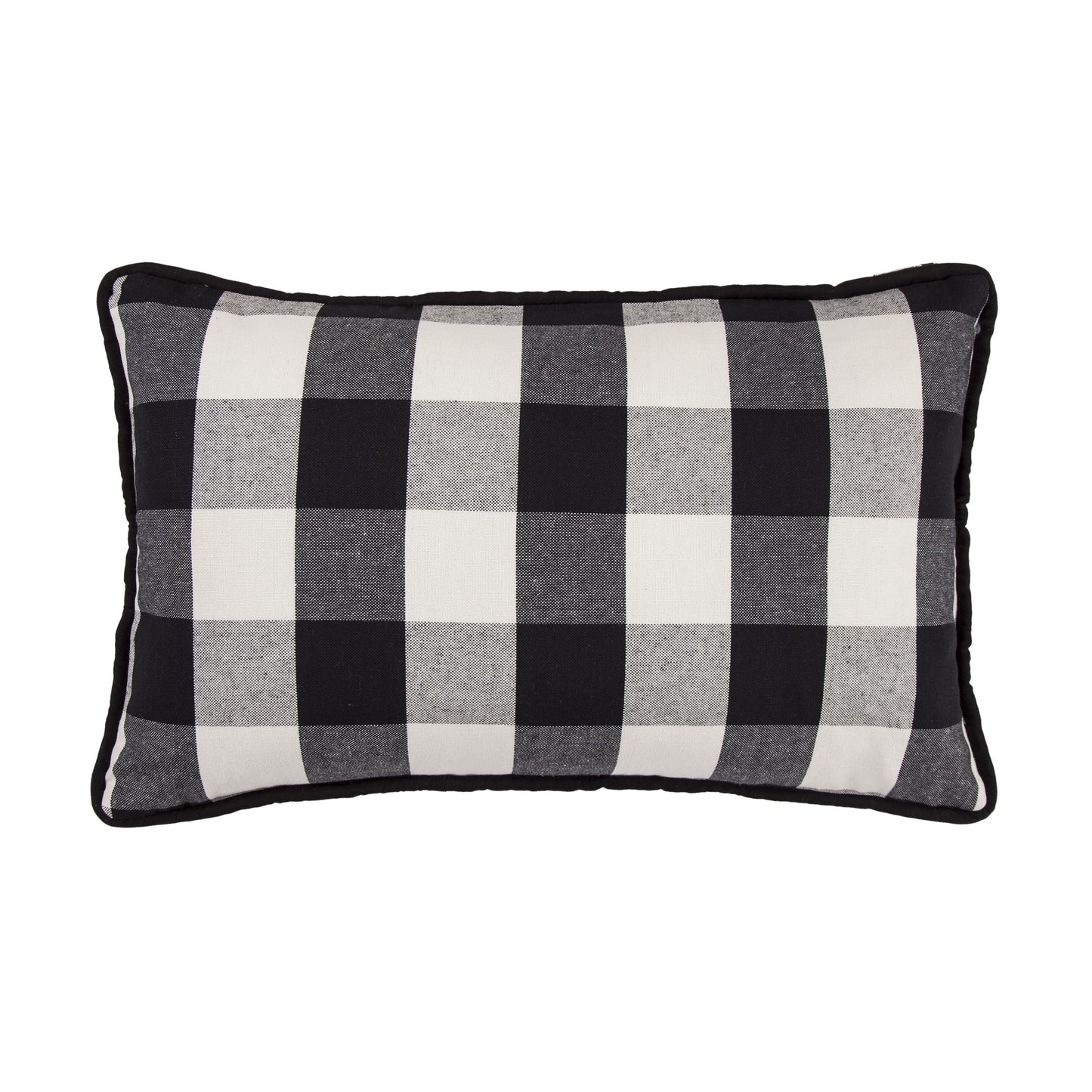 Blackberry Buffalo Check Lumbar Pillow