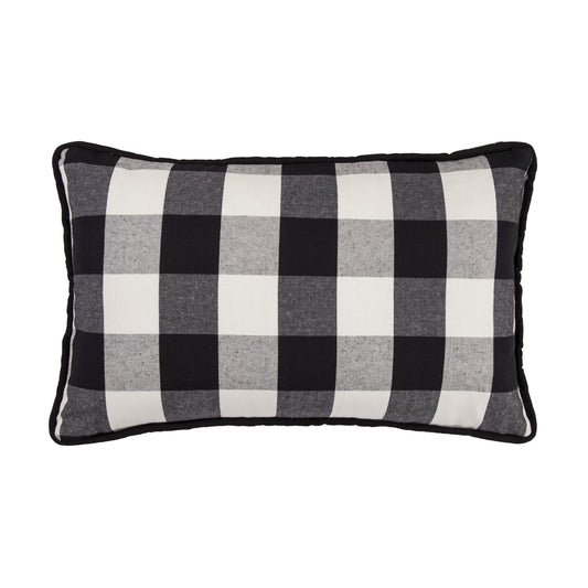 Blackberry Buffalo Check Lumbar Pillow