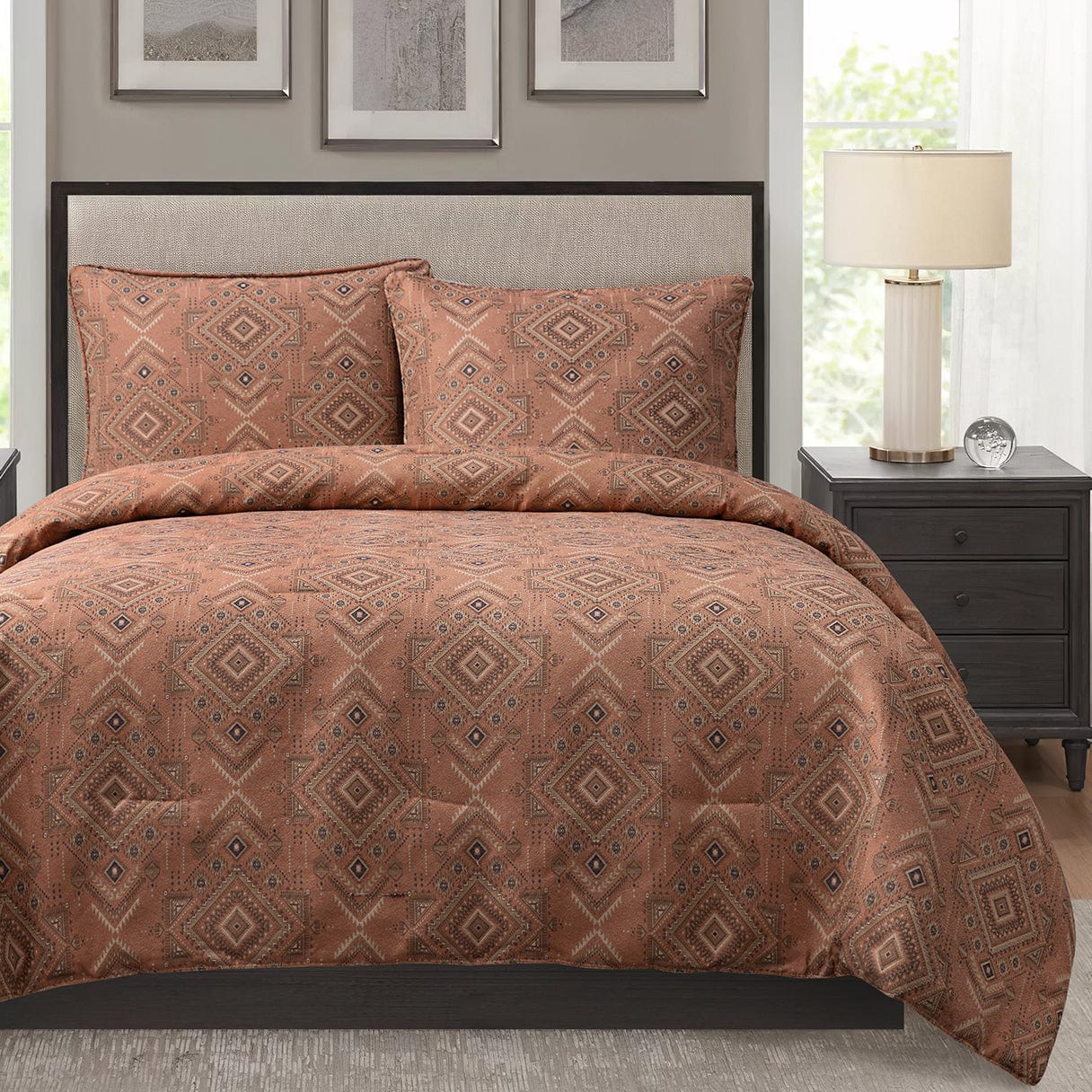 Sedona Pale Sienna Comforter Set, 2 Pc