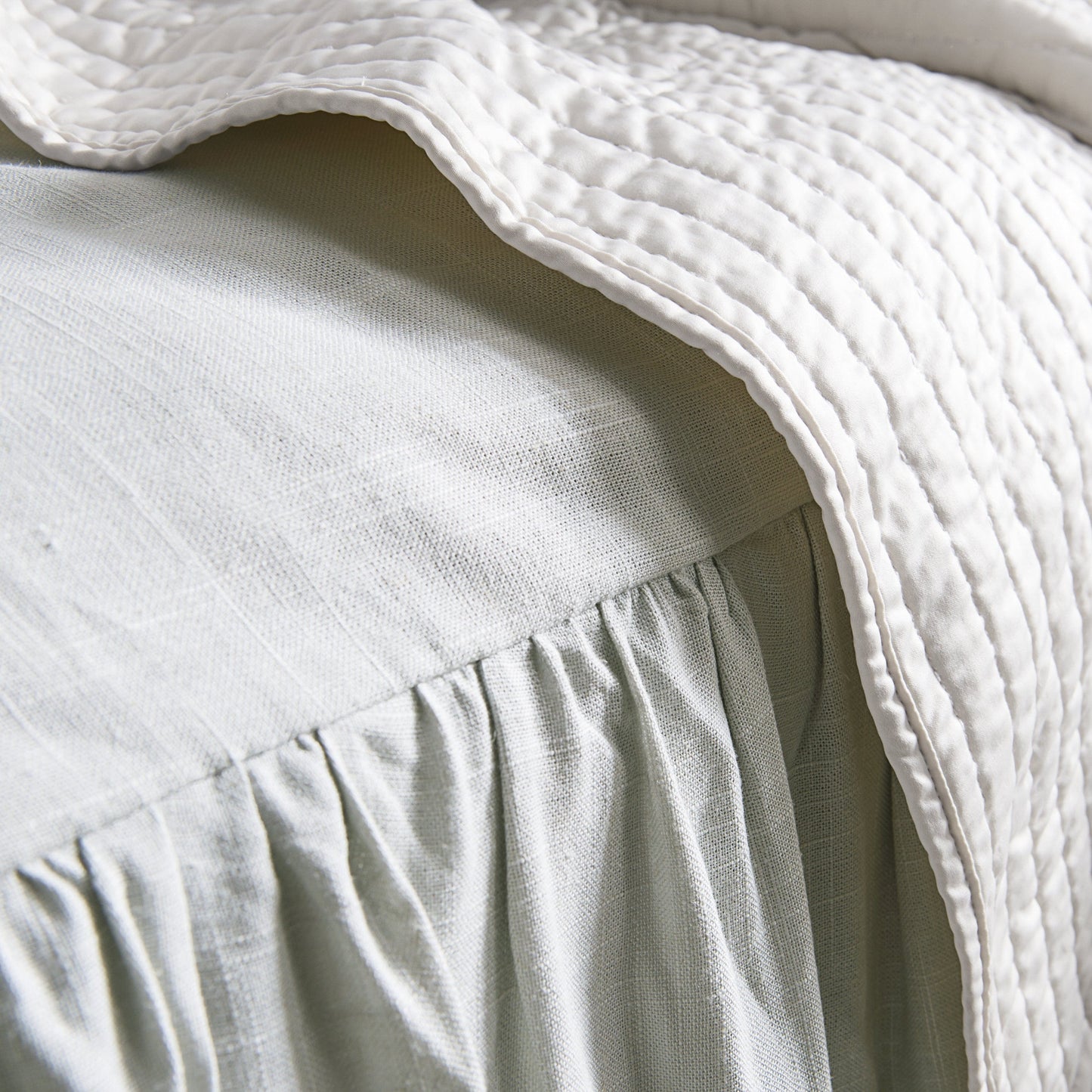 Luna Washed Linen Bedspread Set, 2 Pc