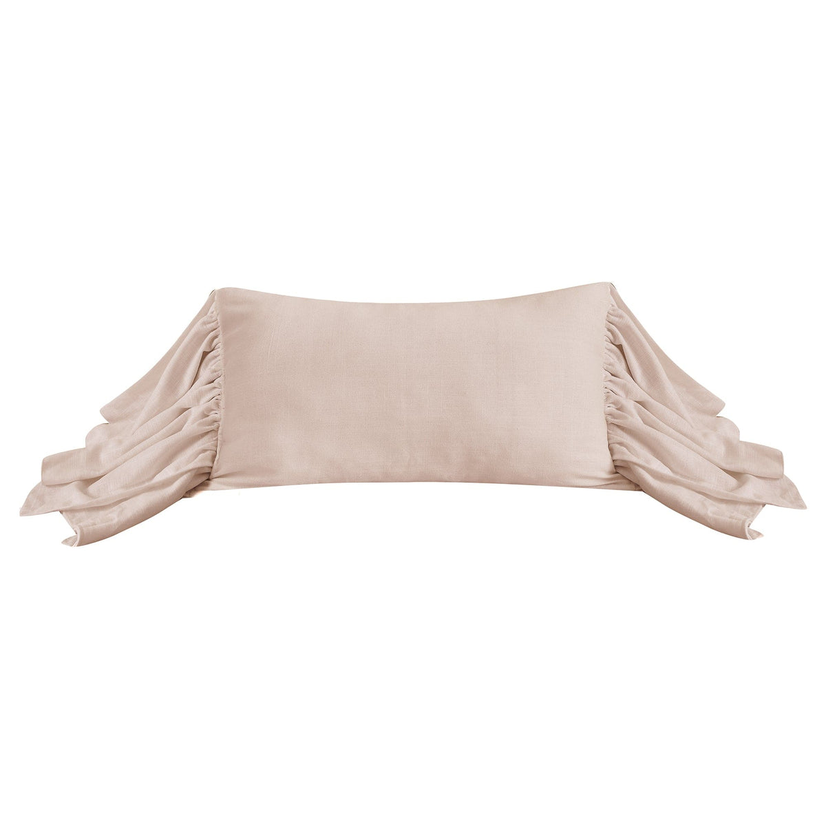 Luna Washed Linen Long Ruffled Pillow