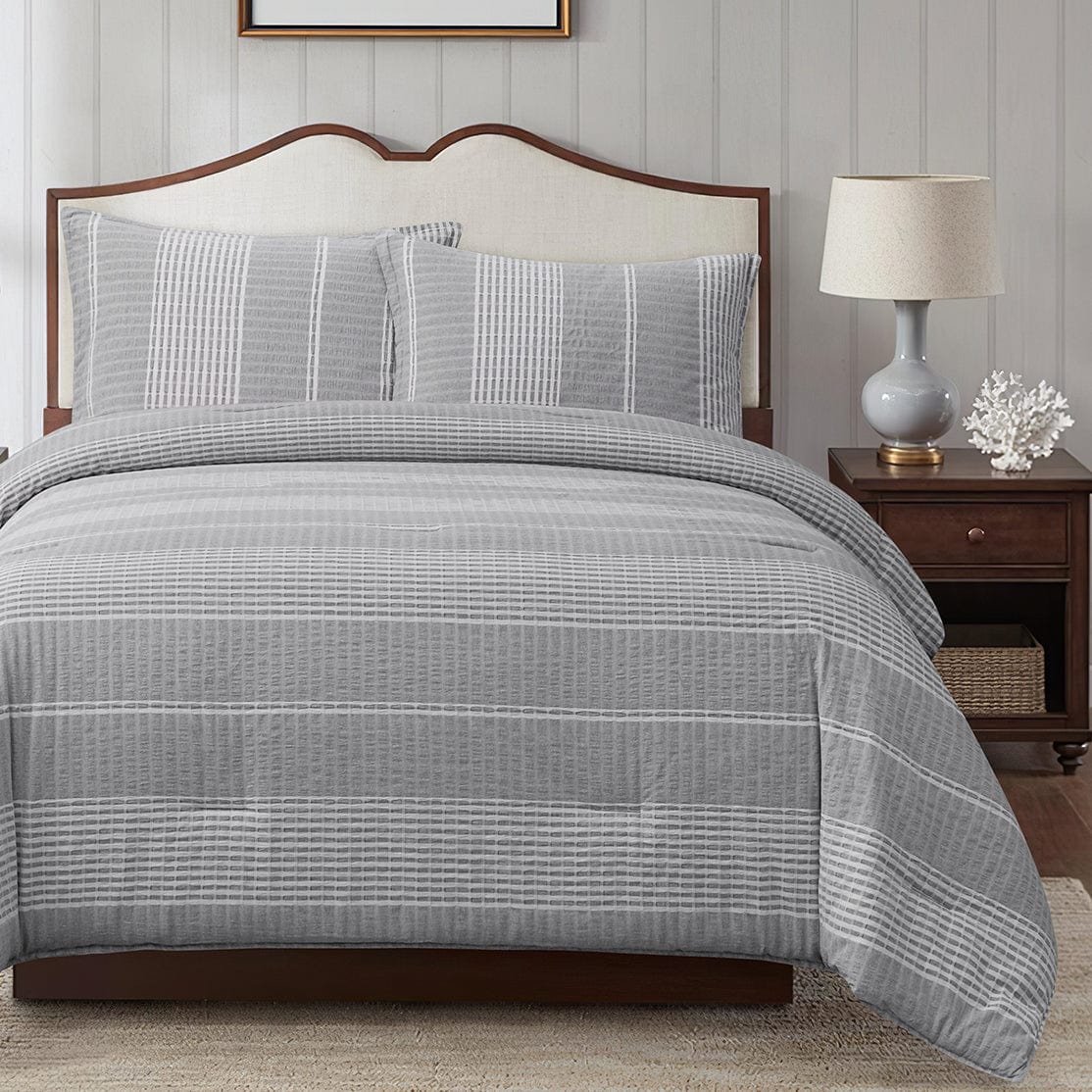 Lane Stripe Duvet Cover Set, 3 Pc