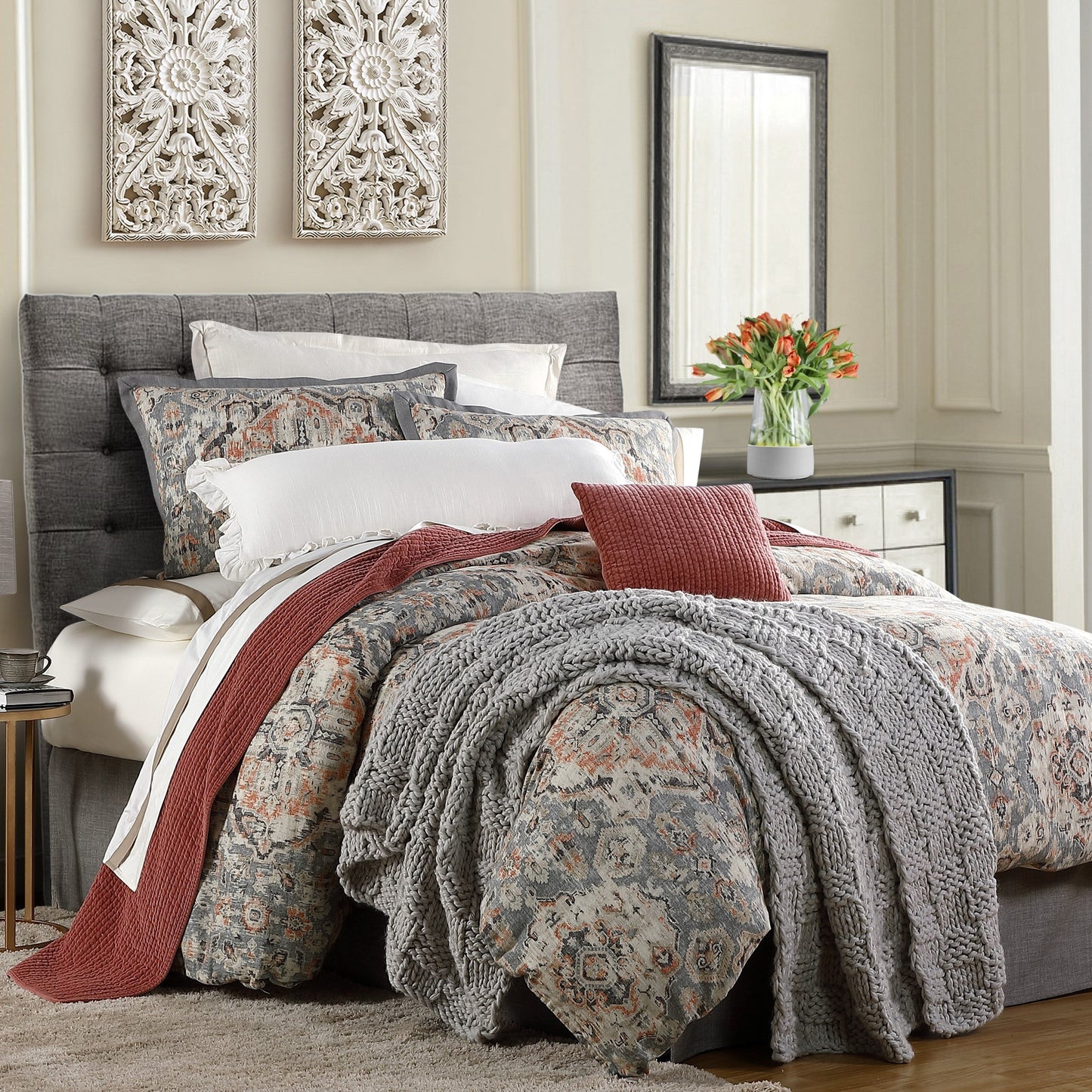 Carmen Kilim Duvet Cover Set, 3 Pc
