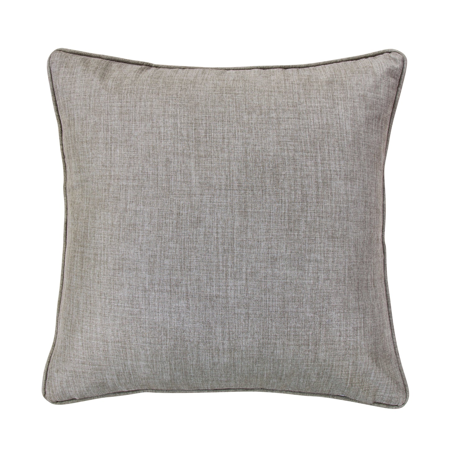 Solid Taupe Faux Linen Euro Sham