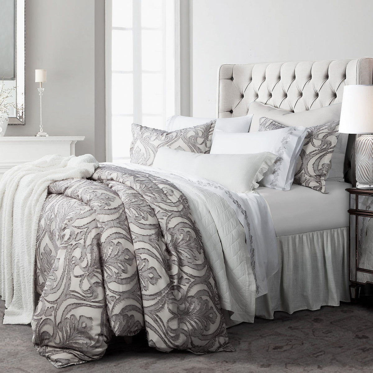 Nicole Damask Comforter Set, 3 Pc
