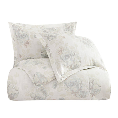 Rosaline Washed Linen Comforter Set, 3 Pc