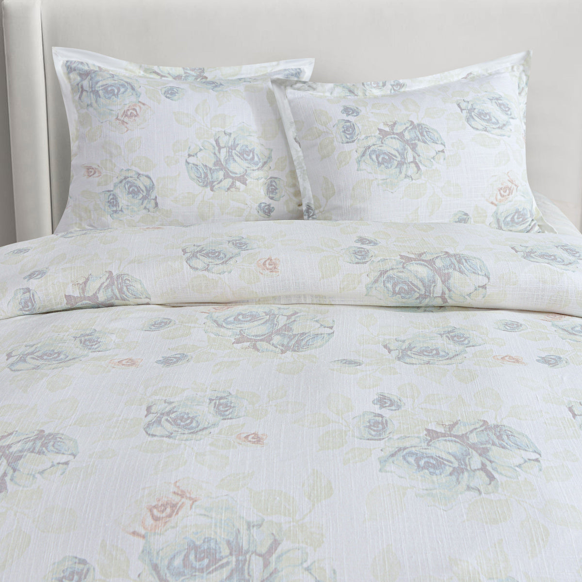 Rosaline Washed Linen Comforter Set, 3 Pc
