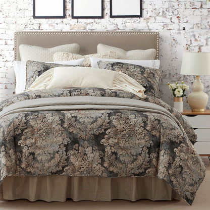 Victoria Washed Linen Comforter Set, 3 Pc