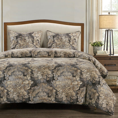 Victoria Washed Linen Comforter Set, 3 Pc