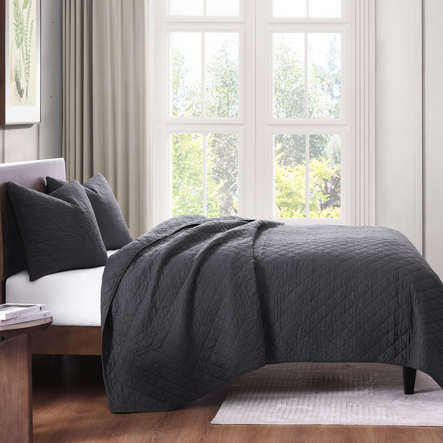 Cotton Comfort Quilt Set, 3 Pc