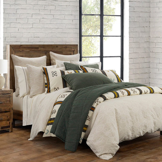 Toluca Canvas Duvet Cover Set, 3 Pc