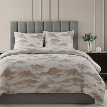 Serenity Modern Jacquard Duvet Cover Set, 3 Pc