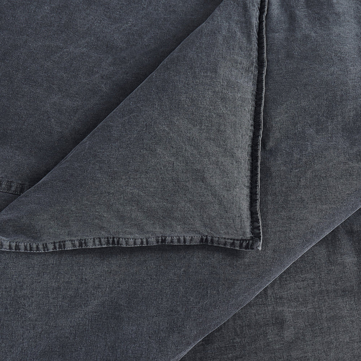 Stonewashed Cotton Canvas Duvet Cover Set, 2 Pc