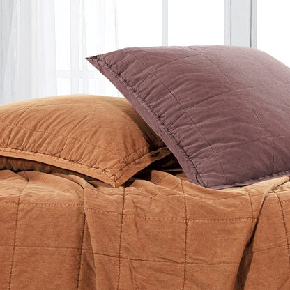 Stonewashed Cotton Canvas Euro Sham