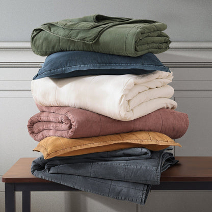 Stonewashed Cotton Canvas Pillow Sham