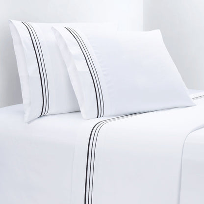 Border Embroidery Sheet Set, 3 Pc