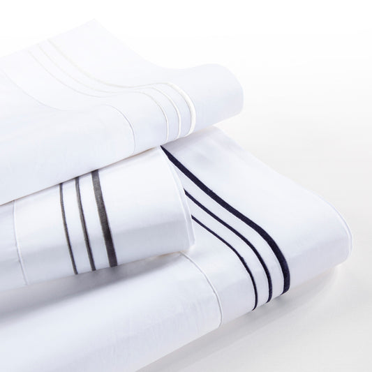 Border Embroidery Sheet Set, 3 Pc