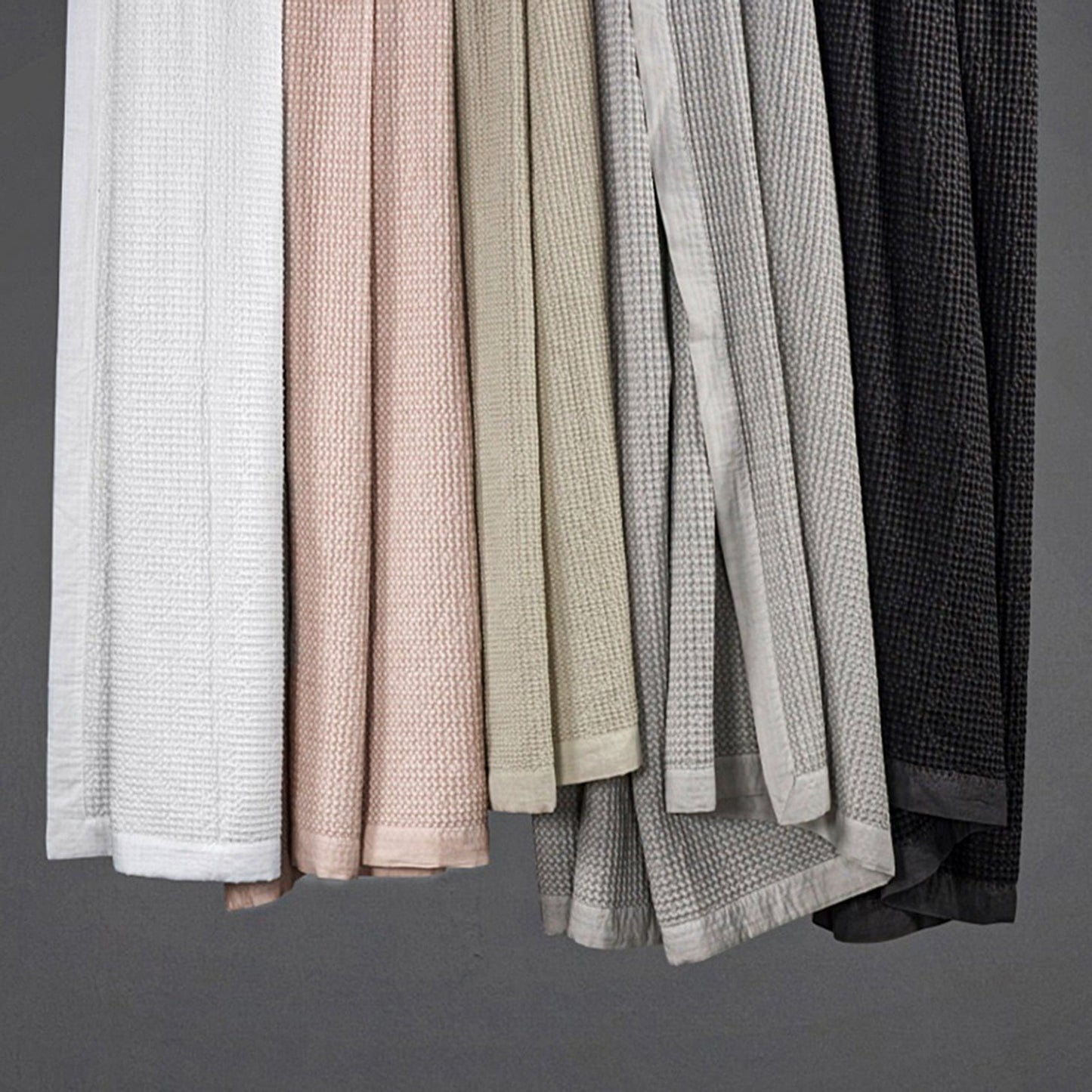 Stonewashed Cotton Waffle Weave Coverlet