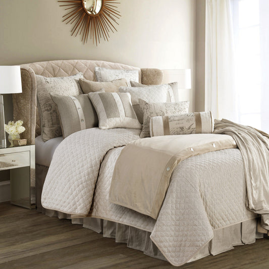 Fairfield Linen Coverlet Set, 3 Pc