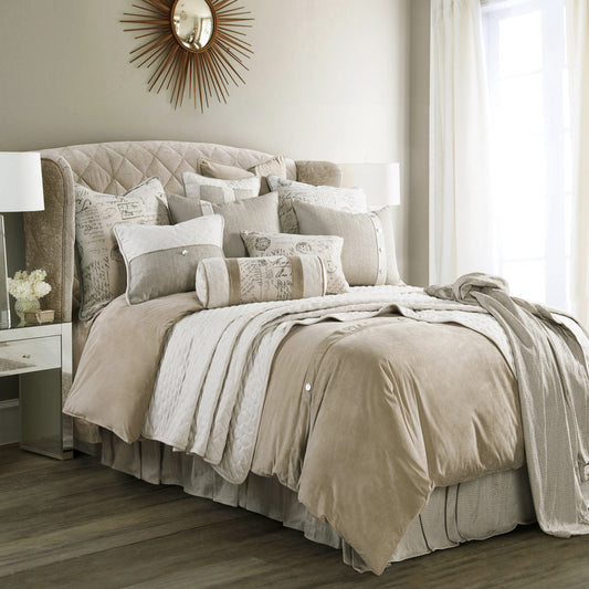 Fairfield Sand Velvet Duvet Cover