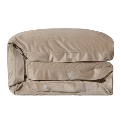Fairfield Sand Velvet Duvet Cover