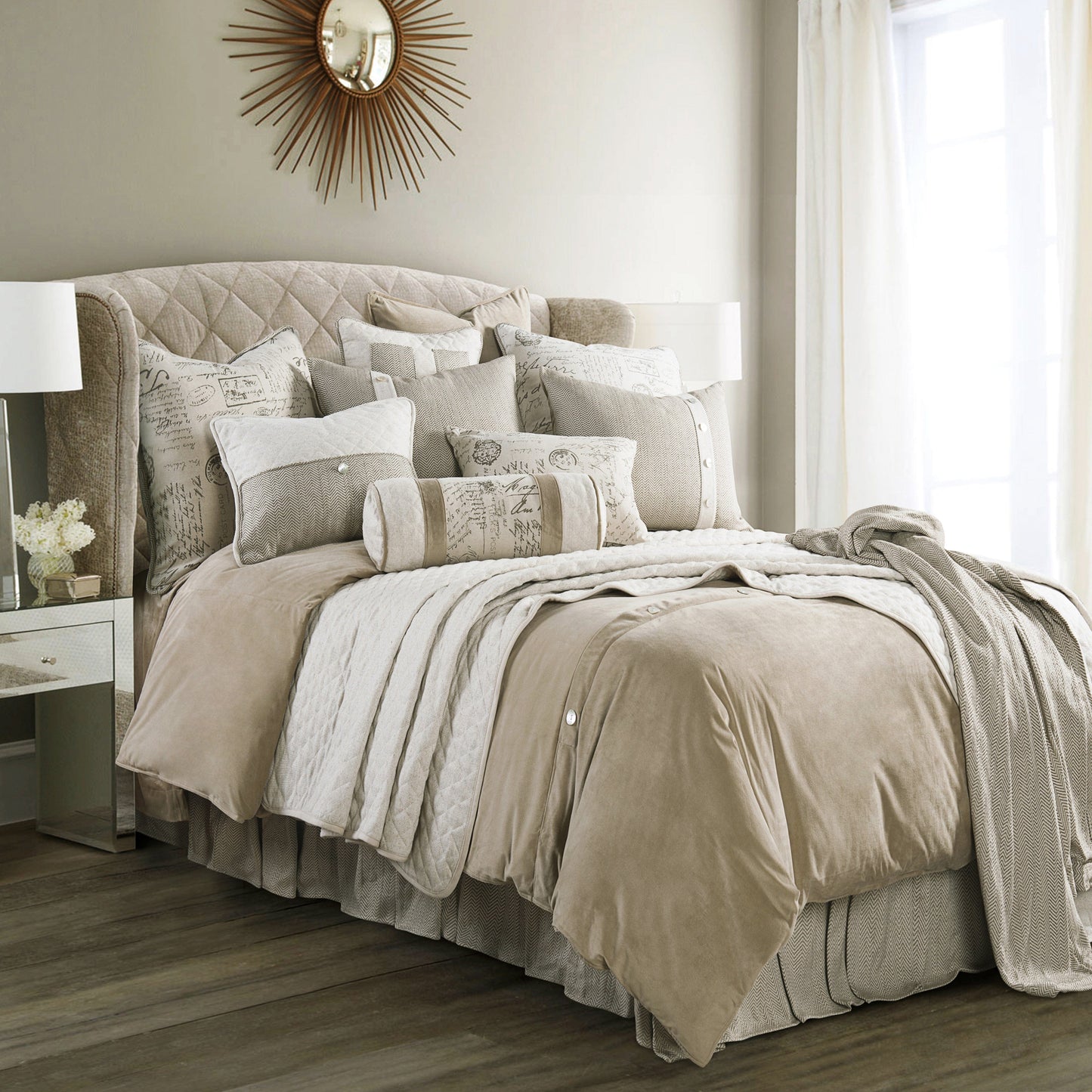 Fairfield Linen Coverlet Set, 3 Pc