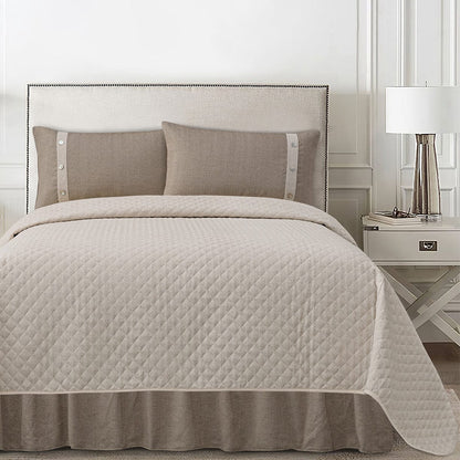 Fairfield Linen Coverlet Set, 3 Pc