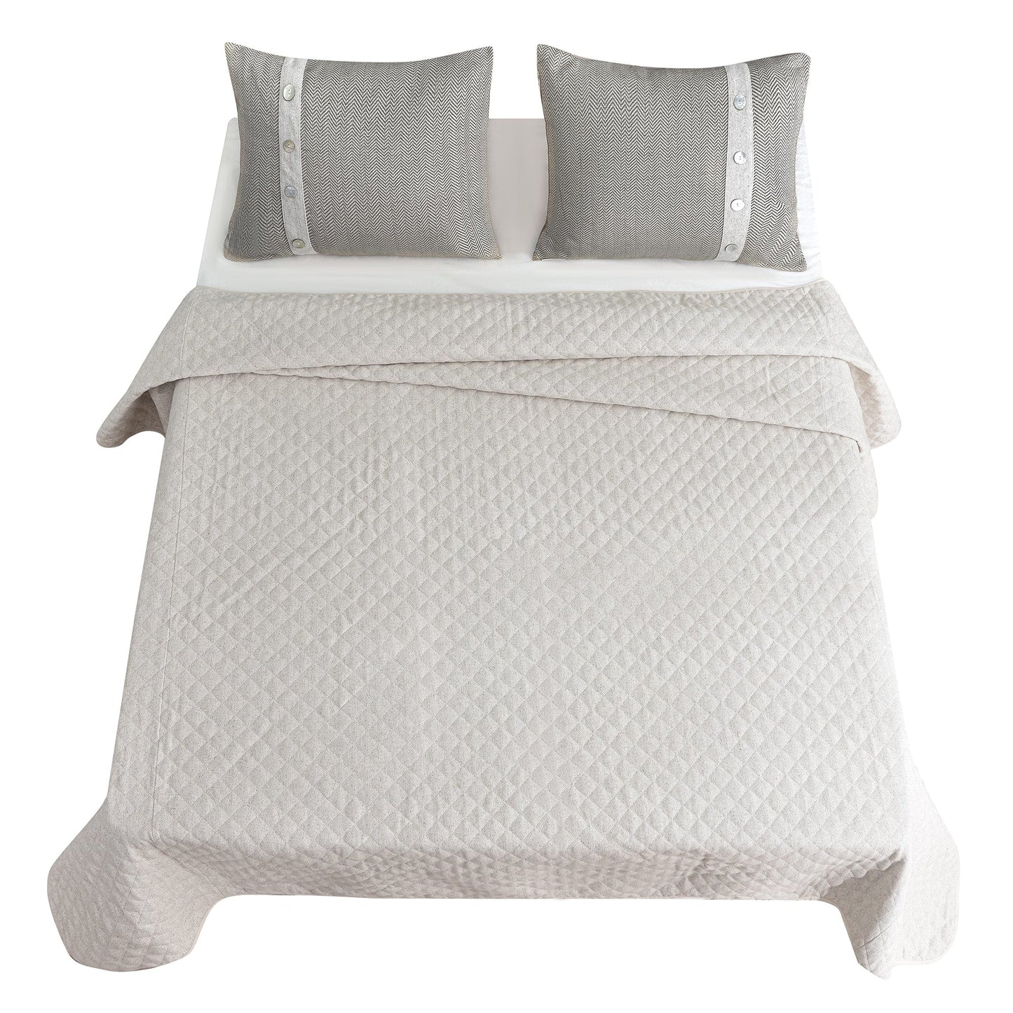 Fairfield Linen Coverlet Set, 3 Pc