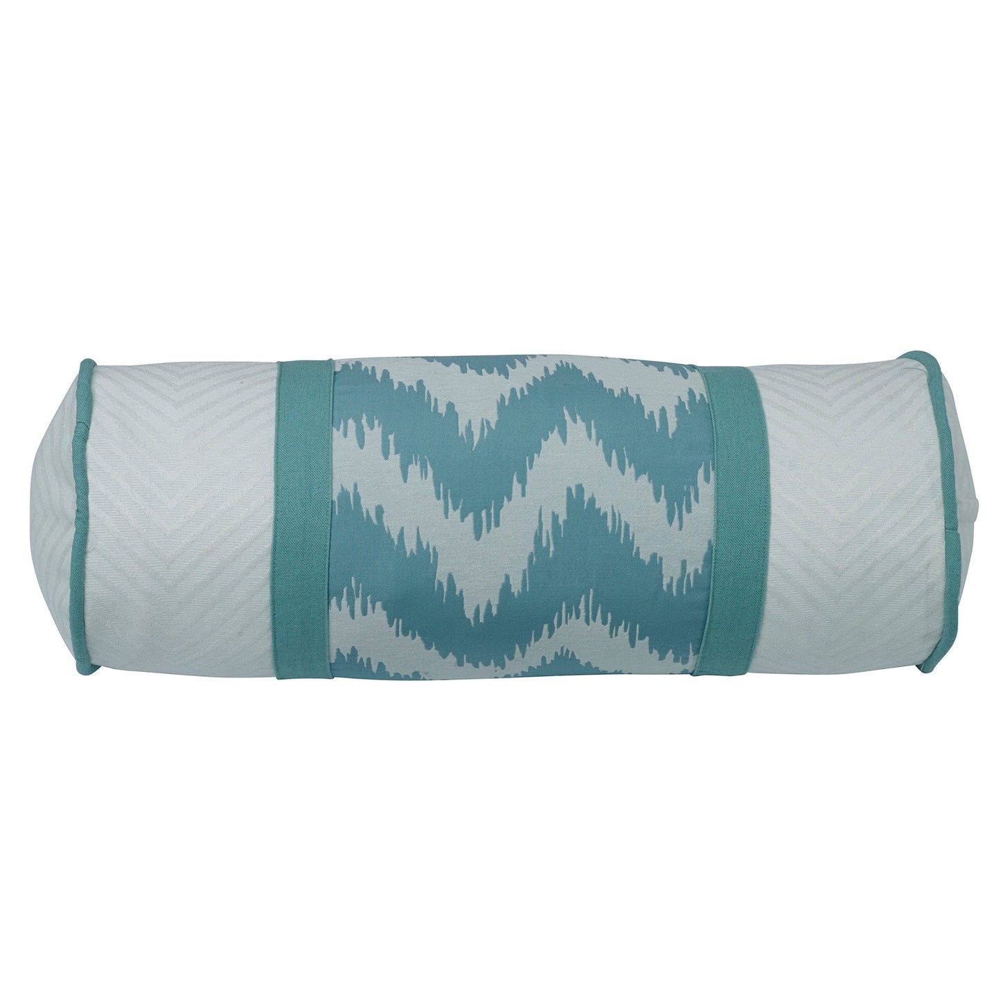 Chevron Print Featuring & Accented Contrasting White Neckroll